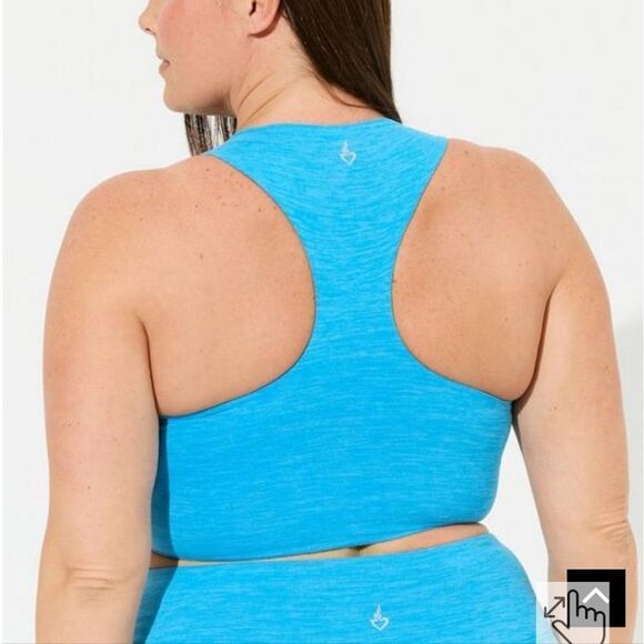 Torrid Low Impact Wireless High Neck Longline Active Top - Picture 3 of 4